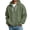 CU24_Army Green, variant on Resicozy Mens Zip Up Hoodies Long Sleeve Solid Color Hooded Sweatshirts Casual Fall Winter Track Jackets Light Brown S