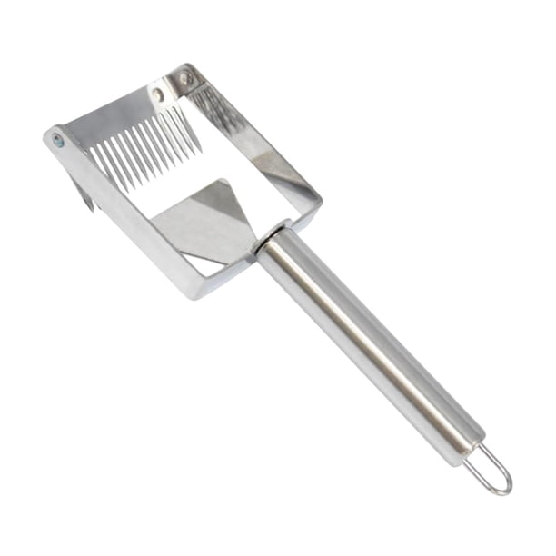 Tenedor para desopercular miel, tenedor para miel, equipo portátil para suministros de abejas, tenedor ajustable para colmena para jardín, granja, Mango de acero