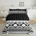 thumbnail image 2 of Manfei Hippie Aztec 3 Pieces Queen Comforter Set for Female Men Adults,Polka Dots Ultra Soft Bedding Sets,Boho Abstract Geometric Bedding Comforter Set Breathable,Microfiber Bedroom Decor,Reversible, 2 of 8
