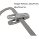thumbnail image 3 of Juego de 10 clips de terciopelo para perchas de pantalones de terciopelo, clips de terciopelo para perchas de pantalones, clips fuertes ideales para perchas de terciopelo fino brillar Electrónica, 3 of 4