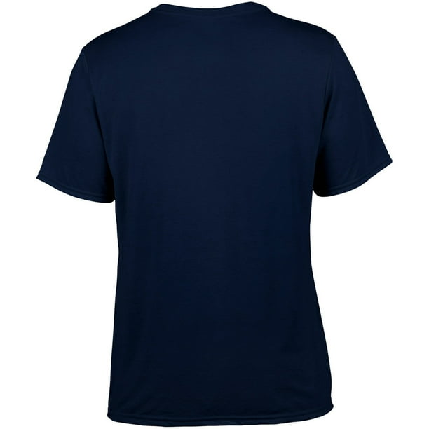 Gildan Camiseta deportiva transpirable de manga corta para hombre 100 poliester Azul marino Gildan UTBC1412 navy Walmart en linea