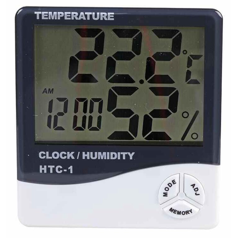 Digital ThermoHygrometer with Clock & LCD DIsplay