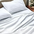 thumbnail image 4 of Luxury Hotel Bed Sheets and Pillowcase Set 1000 Thread Count 100% Cotton, 15" Inch Deep Pocket Premium Hotel Quality Smooth & Soft Bedding Sheet Set, Twin Size - White Solid, 4 of 5