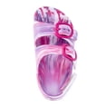 thumbnail image 4 of Wonder Nation Toddler Girls EVA Two Buckle Print Sandals, 4 of 6