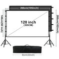 thumbnail image 3 of GAINVANE Projector Screen With Stand Soft Grey Wrinkle-Free Anti-Light 160° Viewing Angle 120 in Reflective Screen Outdoor, 3 of 6
