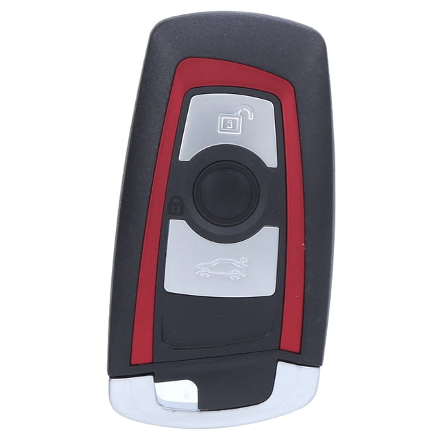 Carcasa para llavero con llave pequeña plateada, repuesto rojo/negro para 550i GT 2010?2011