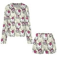 thumbnail image 4 of Hello Kitty Women Pajamas Set Loungewear Sleepwear 2 Piece PJ Sets, 4 of 7