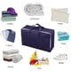 thumbnail image 5 of Bolsa de almacenamiento de edredón de tela no tejida gruesa de gran capacidad, bolsa de mudanza portátil con asas, protección contra ropa de cama, bolsa de transporte para un embalaje fácil, paquete d, 5 of 6