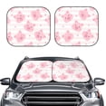 thumbnail image 2 of Naloa Cartoon Pig 2 Piece Foldable Car Sun Shades, Car Windshield Sunshade, Front Window Sunshade for Car, Truck, SUV - Medium, 2 of 7