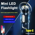 thumbnail image 4 of QHUDLV Emergency PowerBank Keychain Flashlight3 in 1, Red/Blue/White Strobe, 1200mAh Flashlight USB-C Portable for Emer Charging,, 4 of 5