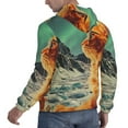 thumbnail image 6 of Fotbe Men's Hoodie with Space Adventurer Cat Pattern - Kangaroo Pocket Pullover Hooded Sweatshirt, Perfect for Daily Wear, Travel, and Home-X-Large, 6 of 7