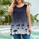 thumbnail image 1 of mfyjkho Camisetas Sin Mangas Para Mujer, Blusa Holgada Sin Mangas Con Cuello Redondo Y Estampado De Gran Tamaño Para Mujer Tops Bohemios Para Mujer Xxl, 1 of 5
