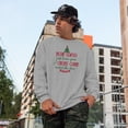 thumbnail image 2 of Funny Witty Dear Santa, Just Leave Your Credit Card Under the Tree Quote, Heather Grey Crewneck Sweatshirt, 3XL, 2 of 2