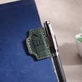 thumbnail image 4 of Personalized Leather Bookmark with Pen Holder - Custom Engraved Name Initials, Magnetic Page Marker for Books, Elegant Gift for Book Lovers, Teachers, Students (5 Colors), 4 of 6
