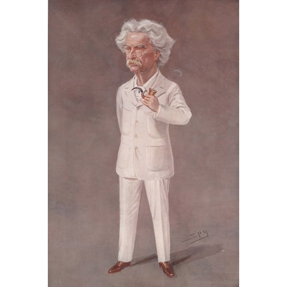 24x36 gallery poster, Caricature of Mark Twain by Spy, May 1908