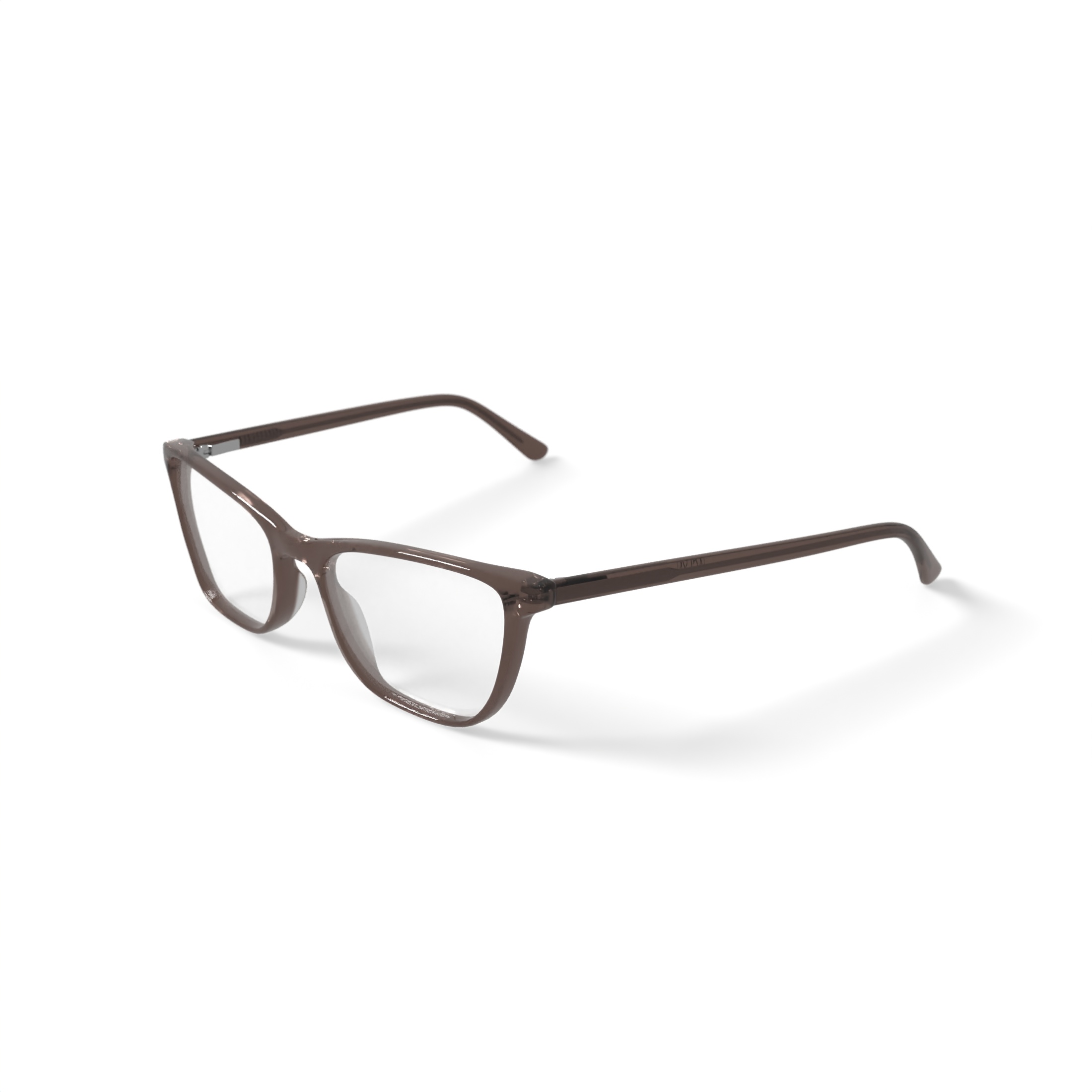 Walmart Women's MV005 Jaclyn Square Prescription Eyeglasses with Case, Light Brown
