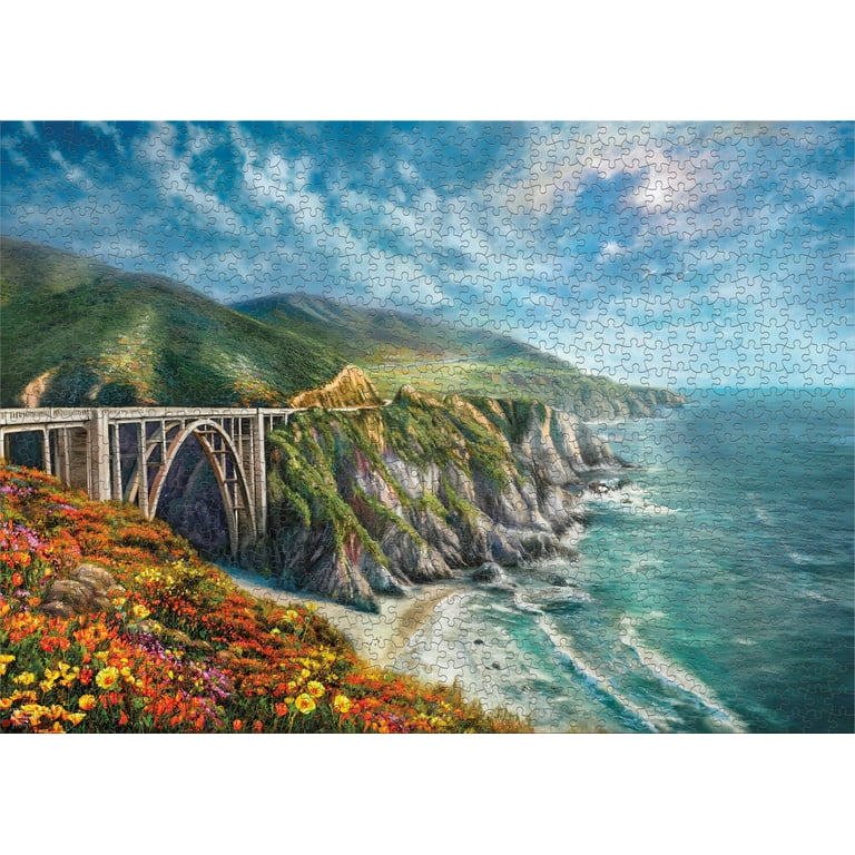 Ceaco Thomas Kinkade Big Sur 1000 Piece Interlocking Jigsaw Puzzle