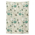 thumbnail image 3 of Ambesonne Floral Tablecloth Rectangular Table Cover, Romantic Little Hearts, 60"x90", Turquoise Brown Beige, 3 of 4