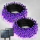 thumbnail image 1 of Luces solares navideñas JMEXSUSS, color morado, 400 LED, 46 m, paquete de 2, 1 of 8