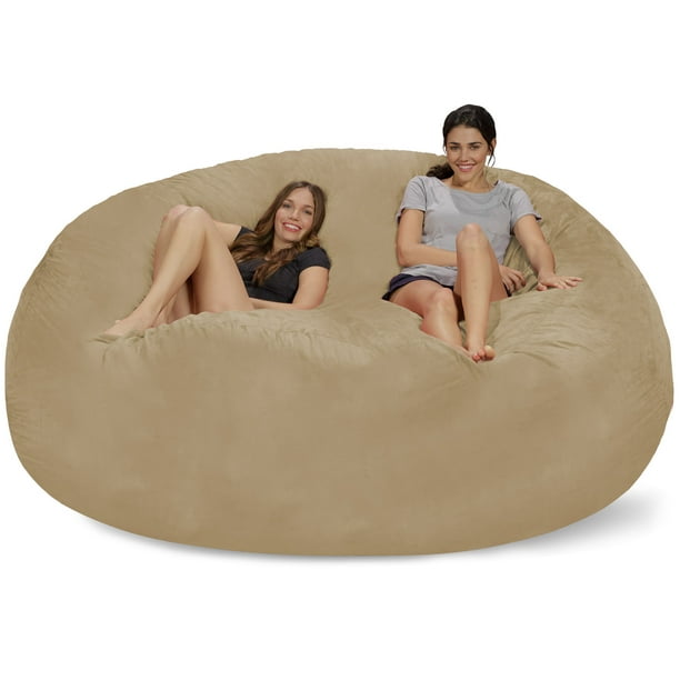 Chill Sack Bean Bag Chair, Memory Foam Lounger with Microsuede Cover
