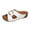 White, variant on IUJSOY Slides for Women Fashion Buckle Slip on Shoes Platform Sandals Open Toe Summer Dress Shoes