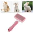 thumbnail image 6 of Unique Bargains 1 Pc Durable Square Pet Grooming Brush for Dog for Cat 7.48"x4.21"x2.09" Pink, 6 of 6