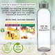 thumbnail image 2 of Botellas de agua de vidrio Brieftons, transparentes, 18 oz, 500 ml, paquete de 6 con tapas, 2 of 9