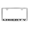 Jeep Liberty Chrome Plated Metal License Plate Frame Holder