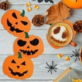 thumbnail image 5 of Ziynglg Halloween Pumpkin Non Heat Resistant Placemats Set of 6 for Festive Party Decor,Protects Tables from Burns,Easy to Clean and Multi Functional Use, 5 of 6
