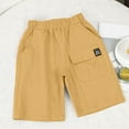thumbnail image 7 of Stretch Cargo Shorts YellowWork Shorts Casual Stretch Travel Pants Boys 3-4 Years Pants Summer&nbsp;Clothing, 7 of 7