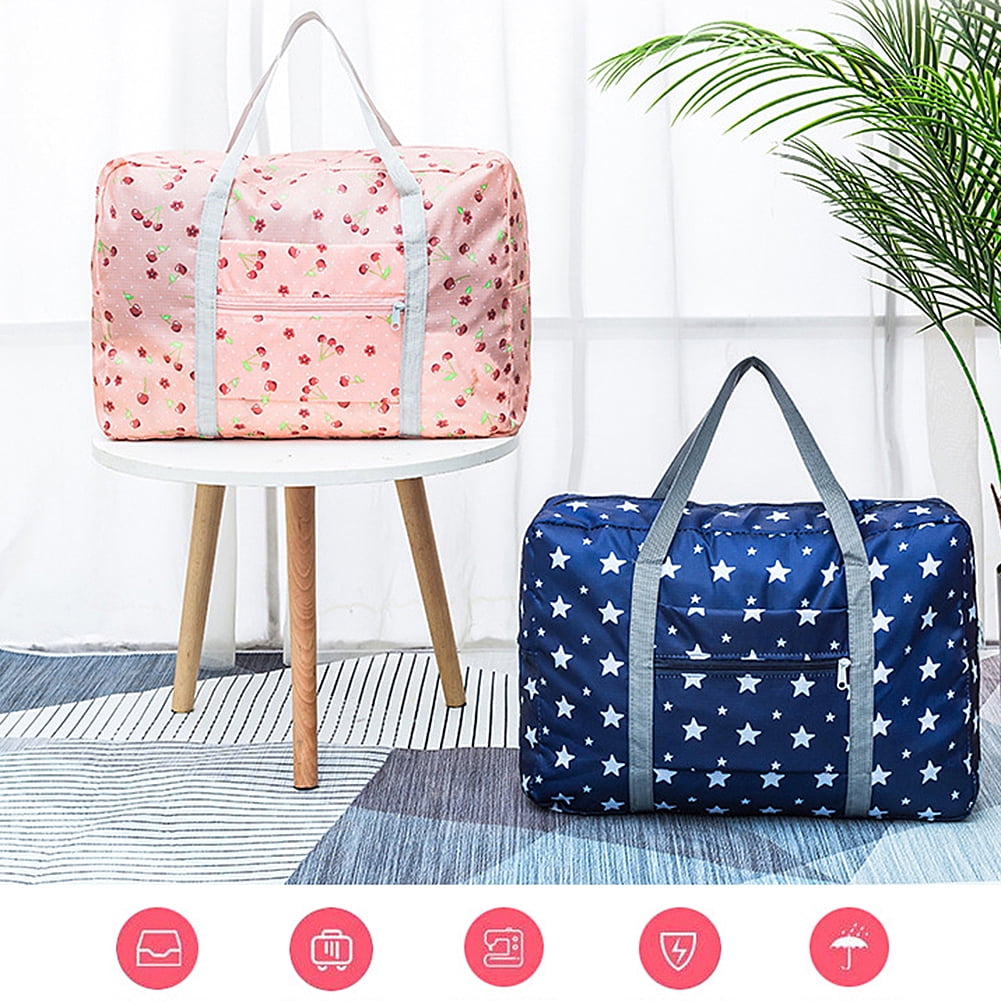 【PRY】Front Zip Travel Bag [PU Canvas] Women Men Travel Bag Canvas Weekend Overnight Carry On