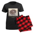 thumbnail image 5 of CafePress - German Shorthaired Pointer Women's Dark Pajamas - Women's Short Sleeve Print T-Shirt and Pants Dark Cotton Pajama Set, 5 of 7
