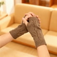 thumbnail image 2 of Mens Womens Gloves Gloves for Cold Weather Casual Solid Knit Fingerless Mittens for Daily Use Warm Textured Handwear Comfortable Wrist Winter, 2 of 3