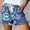 Blue, variant on HAIJIE Women Swim Shorts Comfy Drawstring Casual Elastic Waist Sweatshorts Womens Cargo Shorts for Girlfriend Women High Waisted Beach Swimwear Bottoms Bathing Trunks with Liner