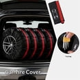 thumbnail image 2 of Set of 4 Bags Red Seasonal Tire Totes, Spare Tire Cover, Portable Winter Wheel, Handle for Easy Transportation, Fits Tires Tire Diameters 19” to 23”, 2 of 5