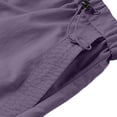 thumbnail image 6 of HOMADLES Mens Relaxed Fit Cargo Pants Stretch Elastic Drawstring Workout Pants Solid Color Athletic Pants Purple Size S, 6 of 9
