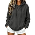 thumbnail image 2 of Mifsaly Womens Oversized Hoodies Long Sleeve Cozy Pullover Tops with Pocket Fashion Loose Fit Comfortable Warm Causal Sweatshirts, 2 of 7