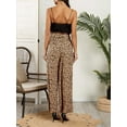thumbnail image 2 of Sherrylily Women High Waisted Palazzo Pants Belted Wide Leg Long Trousers with Pockets, 2 of 4