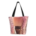 thumbnail image 1 of Disketp Makeup Brush on Pink Glitter for Women’s Casual Shoulder Tote Bag Cross-body Handbags for Shopping, Travel and Daily Use, 1 of 6