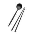 thumbnail image 6 of Studio Nova Premium 18/10 Stainless Steel Black Chopsticks & Spoon Set, 6 of 6