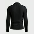 thumbnail image 4 of GrmtClth Sweaters for Men Casual Mock Neck Pullover Tops Knitted Warm Sweater 2025 Fall Winter Soft Long Sleeve Sweaters Black XL, 4 of 8