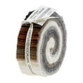 thumbnail image 3 of Flannel Jelly Roll Woolies Neutral Assortment Flannel Vol 2 by Bonnie Sullivan Plaid 2.5" Strips Roll Up Fabric Bundle Cotton Precuts (ST/MASWOF-NEU), 3 of 5