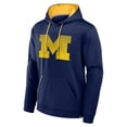 thumbnail image 2 of Men's Fanatics  Navy Michigan Wolverines Defender Dot Faded Primary Pullover Hoodie, 2 of 3