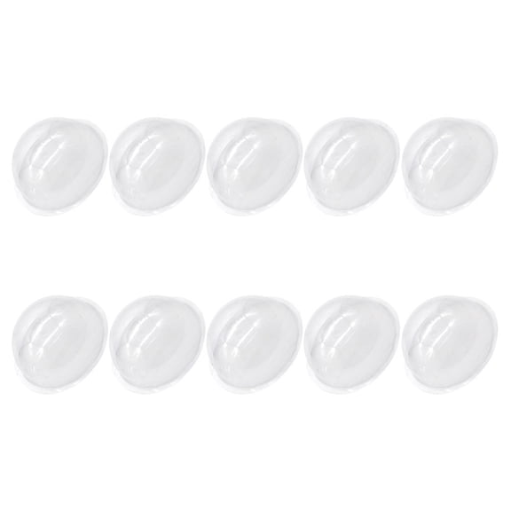 Hemoton 20pcs Clear Dome Display Case for Crafts and Home Decor Plastic Dome Cloche for Snow Globe Replacement and Candy Holder Small Cloche