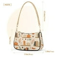 thumbnail image 3 of FORMRS Womens Shoulder Bag with Chain Strap Clutch Purse Cute Tote Handbag, Fall Book Shelf, 3 of 7