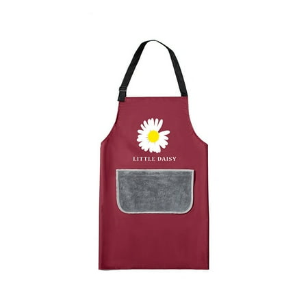 

Japanese Korean Style Aprons for women Cute Daisy Print Aprons for Chef Restaurant Kitchen BBQ