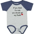 thumbnail image 3 of Inktastic Cute Uncle Boys or Girls Baby Bodysuit, 3 of 5