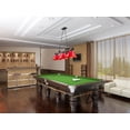 thumbnail image 4 of Z Lite 2306-3BRZ-PRD 3 x 60W Cordon Medium Dimmable Billiard Light, Red, 4 of 7