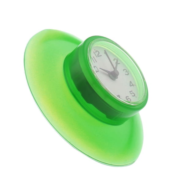 Reloj con ventosa Perfecl cocina Pared Ventana Espejo 3 pulgadas verde 87x25 mm