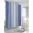 thumbnail image 3 of Ombre Shower Curtain, Navy Blue Gradient Waterproof Shower Curtain Set with 12 Hooks Lightweight Washable Fabric Shower Curtains for Bathroom 72x84 Inches, 3 of 6